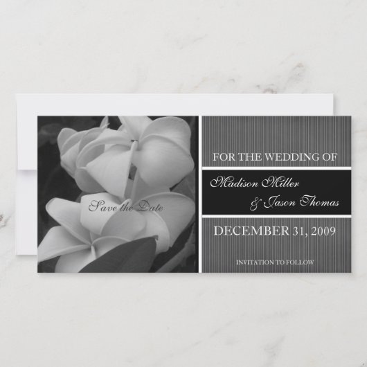 Contemporary Save the Date-aankondiging Date (Voorkant)