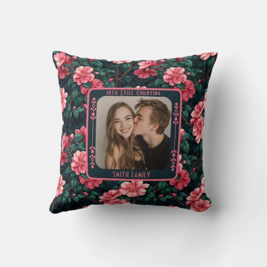 Contemporary Sentimental Wedding Throw Pillow   Kussen (Achterkant)