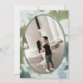 Contemporary Something Blue Bridal Shower Kaart (Achterkant)