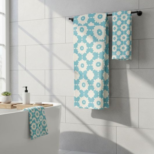 Contemporary Towel Sets, Print Towels Bad Handdoek