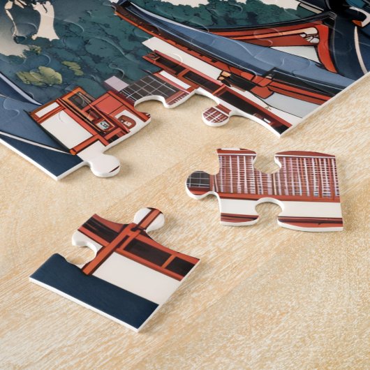 Contemporary ukiyoe, Wisteria japonica Legpuzzel (Zijkant)