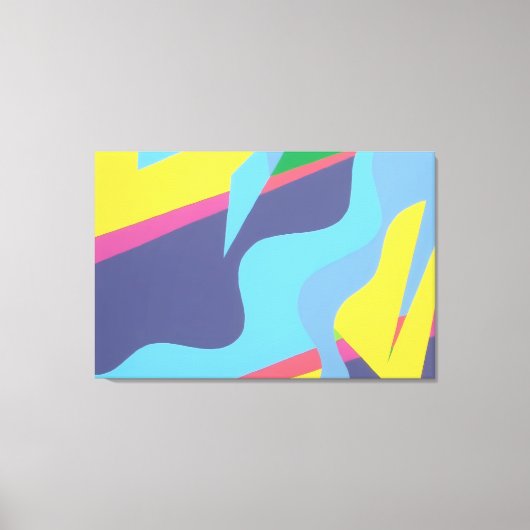 Contemporary Vibrant Abstract Art Print (Voorkant)