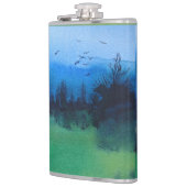 contemportie abstract ontwerp van kleurrijk landsc heupfles (Links)