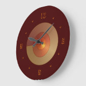 Contempory Red/Brown met het centrum van goudzalm Grote Klok (Hoek)
