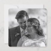 Contemprary Love Bedankt Foto Weddenschap (Achterkant)