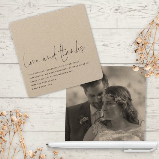 Contemprary Love Bedankt Foto Weddenschap