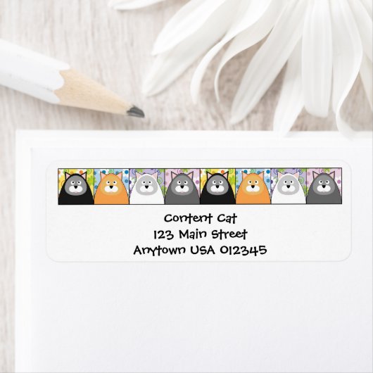 Content CAT-adreslabel Etiket (Insitu)