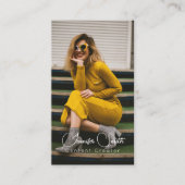 Content Creator add your photo Business Card Visitekaartje (Voorkant)