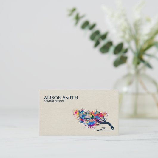 Content Creator - Copywriter - Freelance Writer Visitekaartje (Staand voorkant)