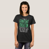 Content Creator Inspiratie Influencer Vlogger Pod T-shirt (Voorkant volledig)