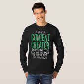 Content Creator Inspiratie Influencer Vlogger Pod T-shirt (Voorkant volledig)