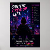 Content Creator Leven Poster (Voorkant)