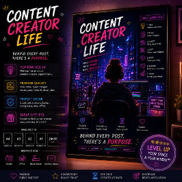 Content Creator Leven Poster