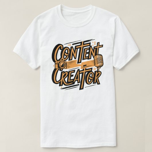 Content Creator - Motivatie ontwerp voor makers T-shirt (Design voorkant)