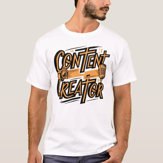 Content Creator - Motivatie ontwerp voor makers T-shirt (Voorkant)