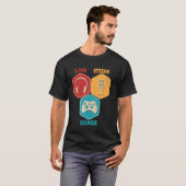 Content Creator Online Game Videogame Live Stream T-shirt (Voorkant volledig)