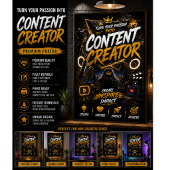 Content Creator Poster | YouTube Studio Muurkunst