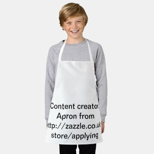 Content creator schort (Gedragen)