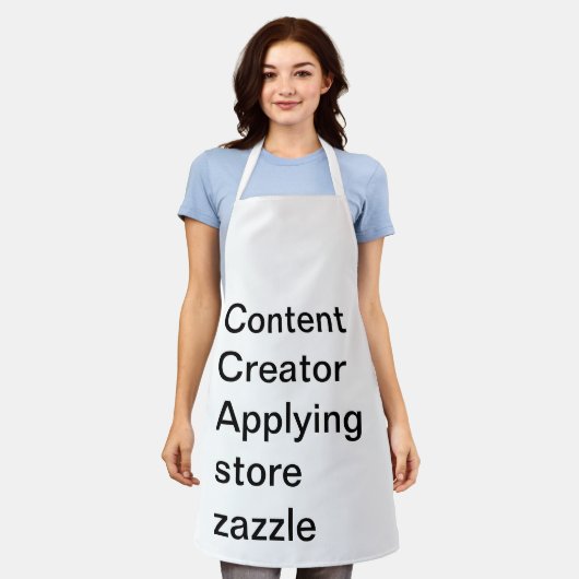 Content creator-schort schort (Gedragen)