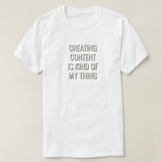 Content Creator T-shirt (Design voorkant)