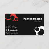 Content Creator Visitekaartje (Voorkant)