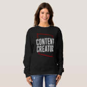 Content Creator Vlogger Blogger Influencer Podcast Trui (Voorkant volledig)