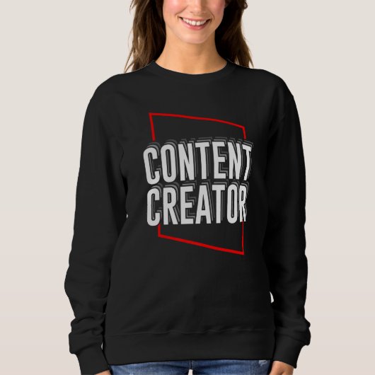 Content Creator Vlogger Blogger Influencer Podcast Trui (Voorkant)