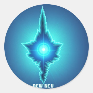 Content Crown: verlichten van je mooie toekomst!" Ronde Sticker