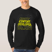 Content Developer Cool Galaxy-taak T-shirt (Voorkant)