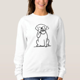 Content Honden Koffie Stemming Trui
