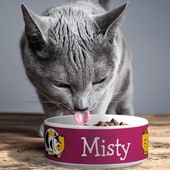 Content Schotse en Tabby Poezen Aanpasbaar Voerbakje (Creator heeft geüpload)