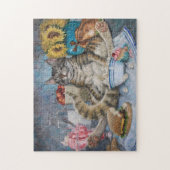 "Content" van mijn oorspronkelijke oliefilm Legpuzzel (Verticaal)