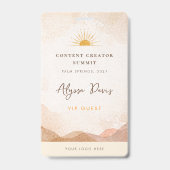 Contentmaker Badge Foto QR Code Esthetisch (Voorzijde)