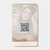 Contentmaker Badge Foto QR Code Esthetisch (Achterkant)