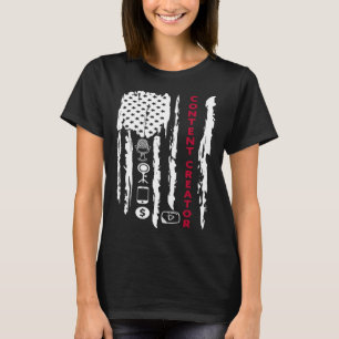 Contentmaker blogger vlogger influencer Amerika T-shirt