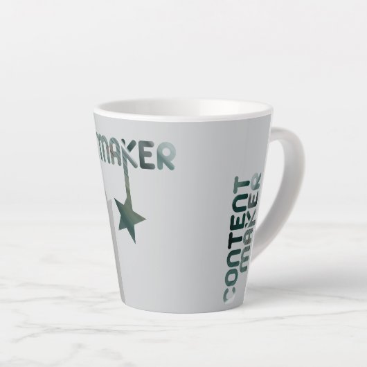 CONTENTMAKER Latte Mok Abstract Interieur Groen (Rechterhoek)