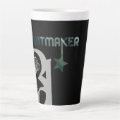 CONTENTMAKER Latte Mok Abstract Interieur Groen (Voorkant)
