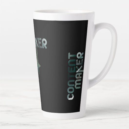 CONTENTMAKER Latte Mok Abstract Interieur Groen (Rechts)