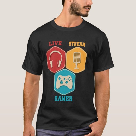 Contentmaker Online Game Videogame Livestream T-shirt (Voorkant)