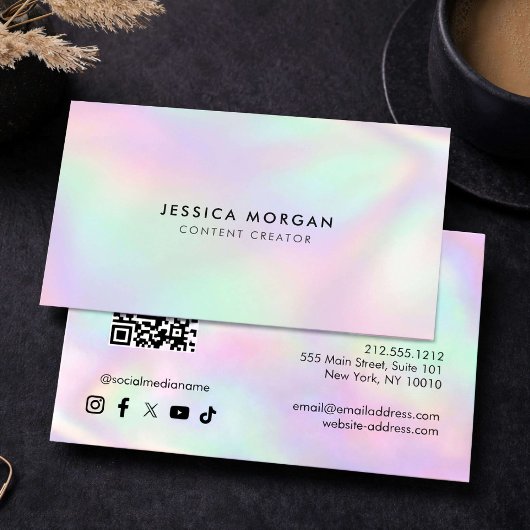 Contentmaker QR-code Minimalistisch Visitekaartje