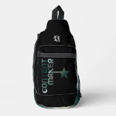 CONTENTMAKER Sling Bag Trend Abstract Groen (Voorkant)