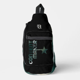 CONTENTMAKER Sling Bag Trend Abstract Groen