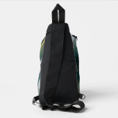 CONTENTMAKER Slingtas Trend Abstract Groen Sling Bag (Achterkant)