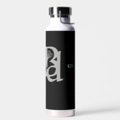 CONTENTMAKER Waterfles Trend Abstracte Kunst Zwart (Links)