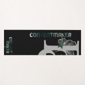 CONTENTMAKER Yoga Mat Abstract Groen Smaragd (Voorkant (horizontaal))