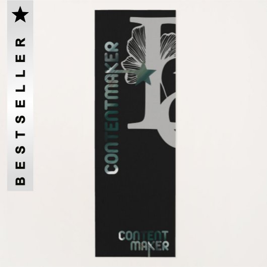 CONTENTMAKER Yoga Mat Abstract Groen Smaragd