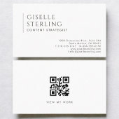 Contentstrateeg Modern Professionele QR-code Visitekaartje