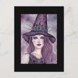 Contessa Halloween heksenfantasie van Renee Lavoie Briefkaart