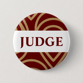 Contest rechter Modern Red Goud Badge Ronde Button 5,7 Cm