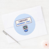 Contextvenster: Volle Grappige AI Pixel Sticker (Envelop)